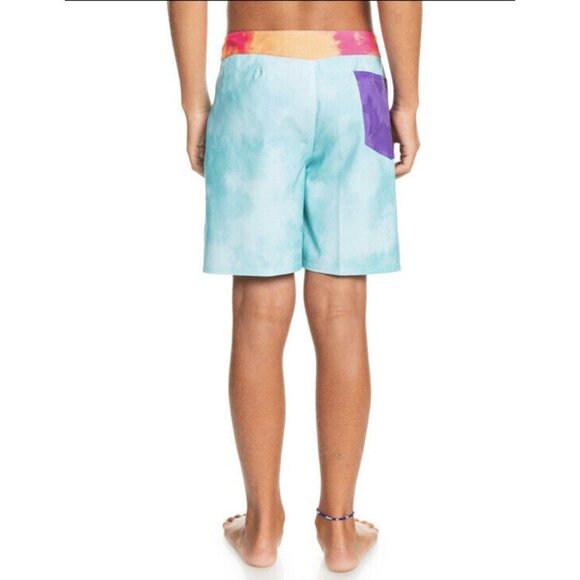 Quiksilver Boys Surfsilk Acid Wash 15" Boardshorts NWT Size 30/16 - Picture 4 of 10